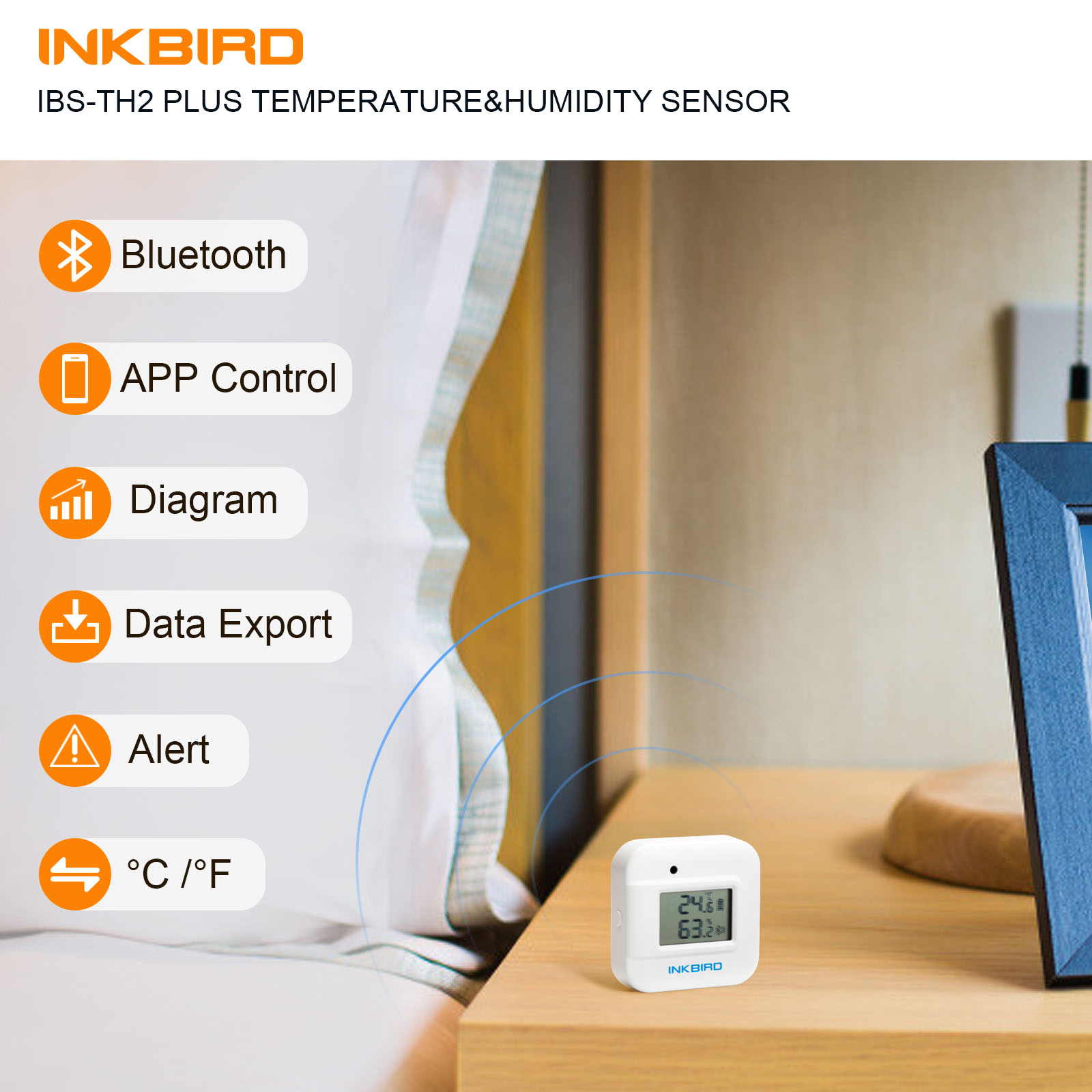 INKBIRD IBS-TH2 Plus higromete - Smart Home Plus ulasan dan harga