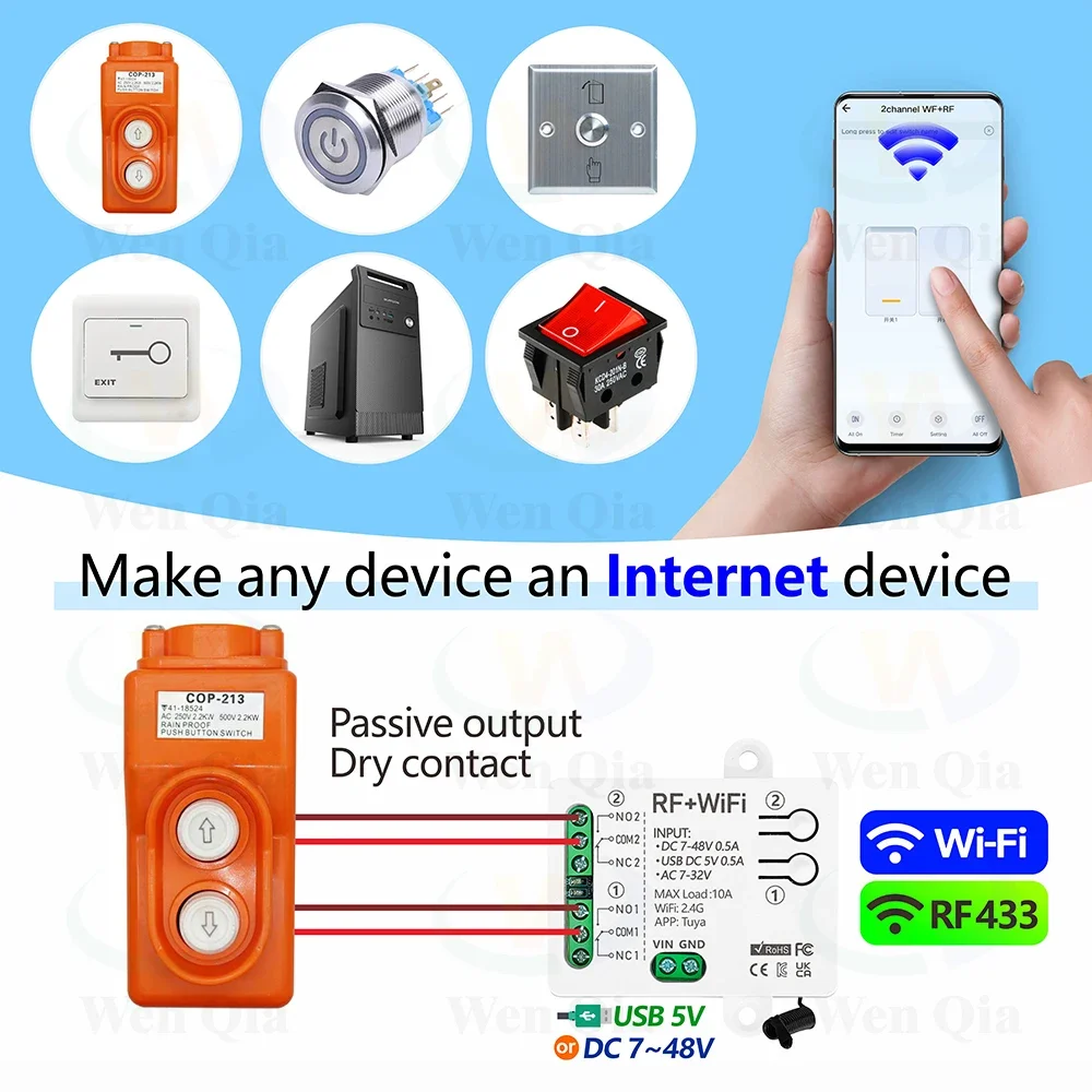 Sakelar lampu pintar 2CH Tuya, - Universal Remote Smart Home ulasan dan harga