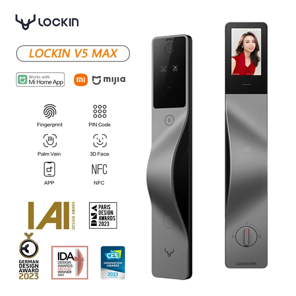 Kunci Pintar Lockin V5 Max den - Smart Home Door Lock ulasan dan harga